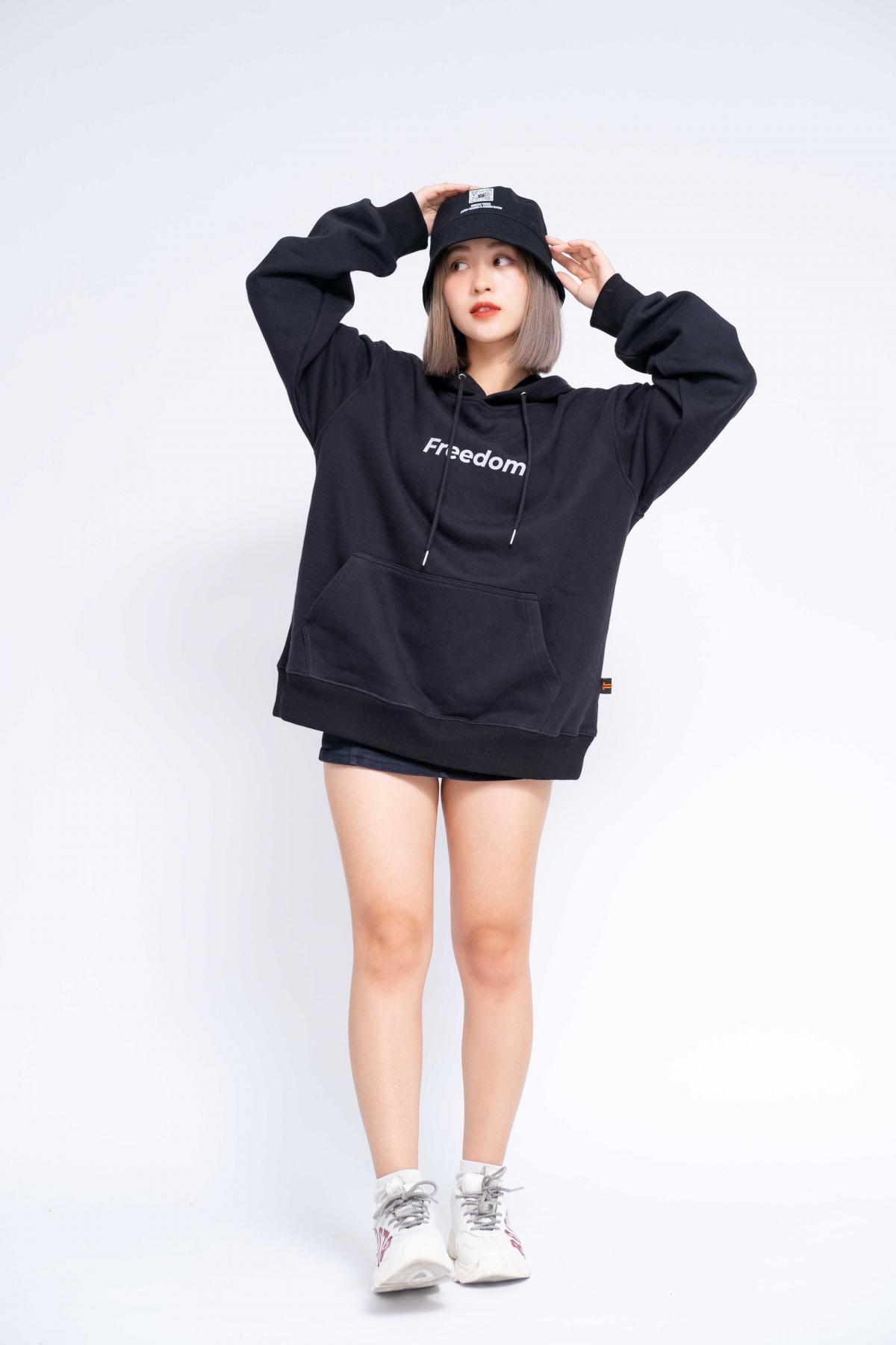 Áo Hoodie Oversized Nữ Freedom Reflection #4