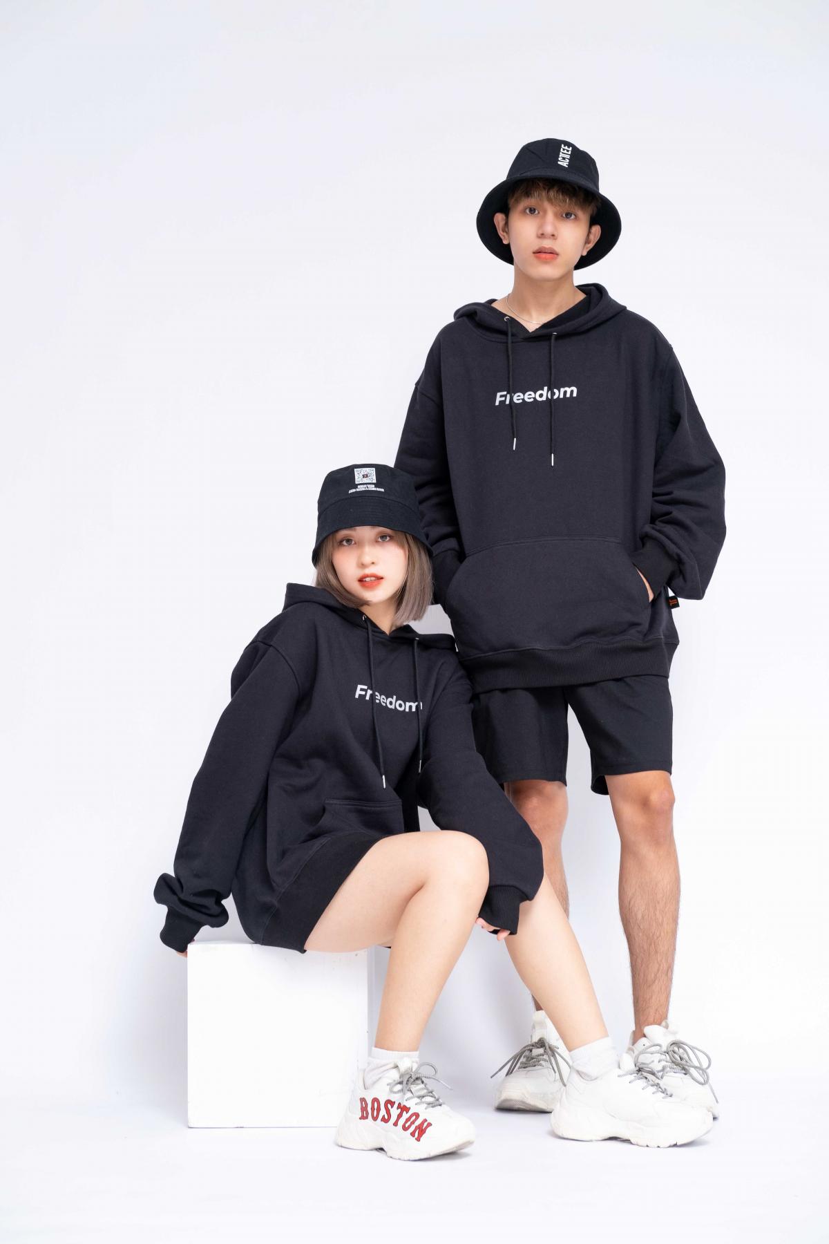 Áo Hoodie Oversized Nữ Freedom Reflection #5