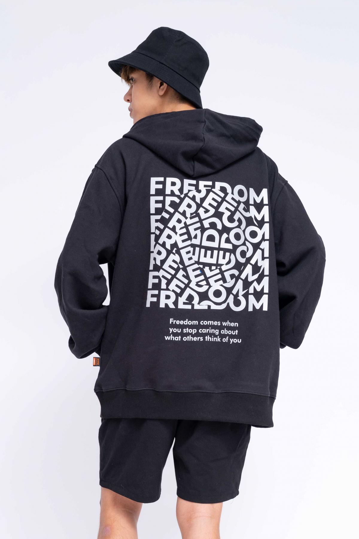 Áo Hoodie Oversized Nam Freedom Reflection #0