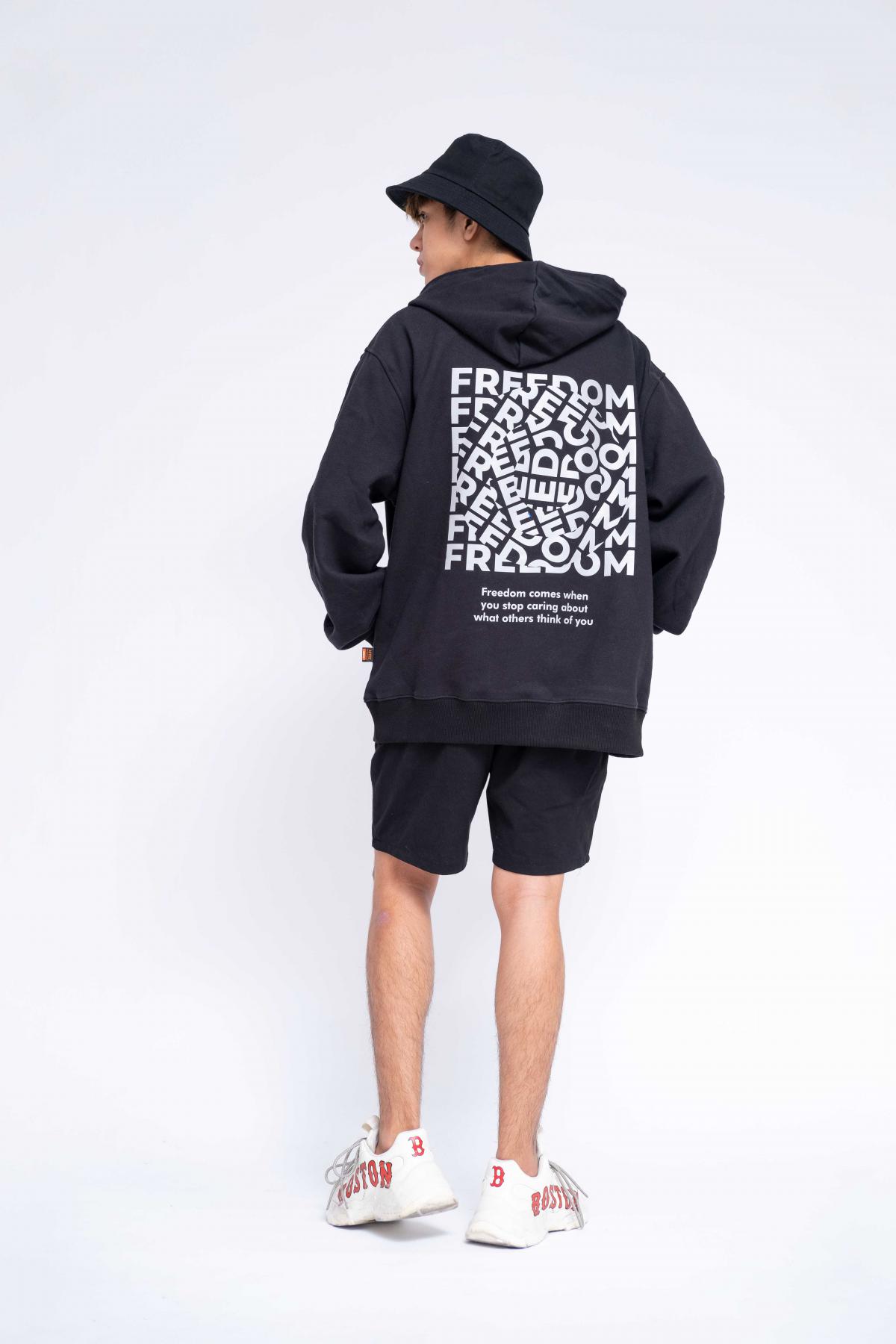 Áo Hoodie Oversized Nam Freedom Reflection #1