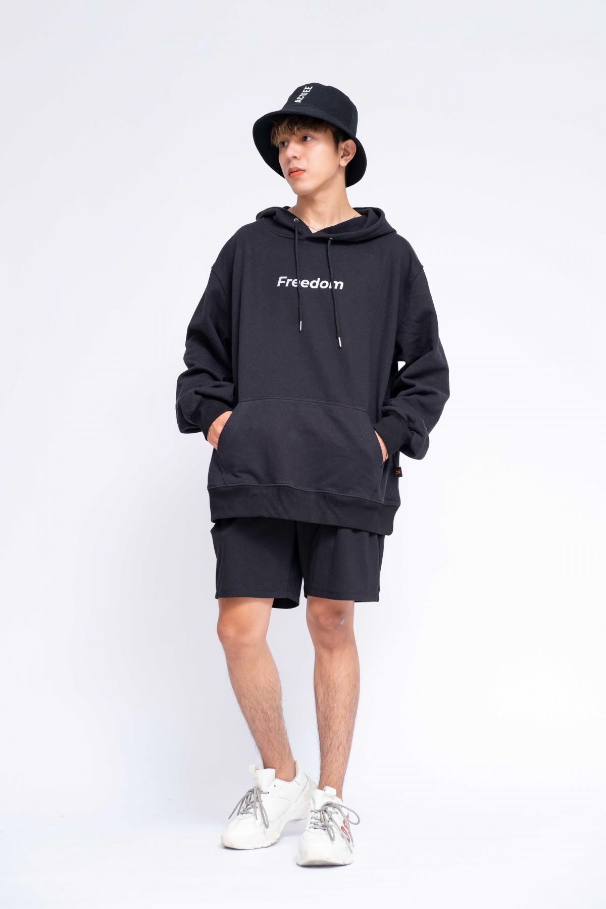 Áo Hoodie Oversized Nam Freedom Reflection #2