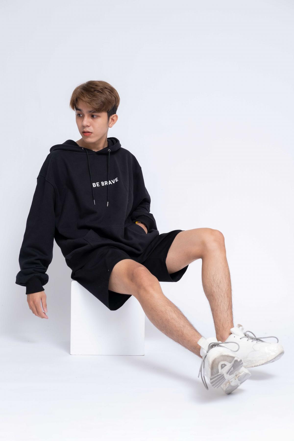 Áo Hoodie Oversized Nam Be Brave #1