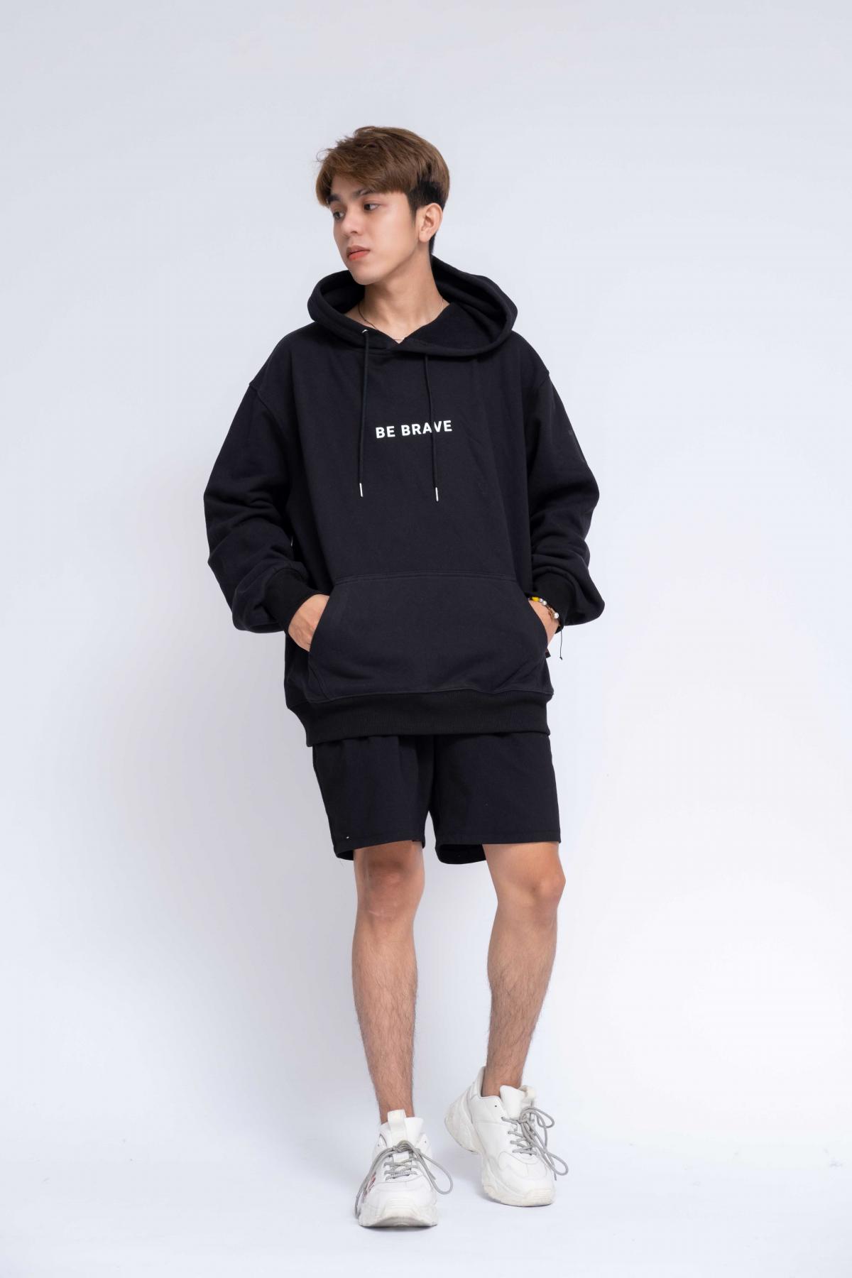 Áo Hoodie Oversized Nam Be Brave #0