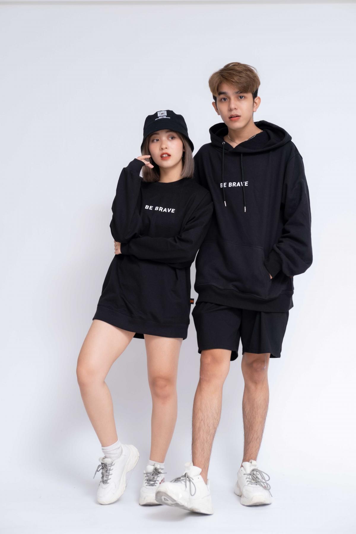 Áo Hoodie Oversized Nữ Be Brave #1