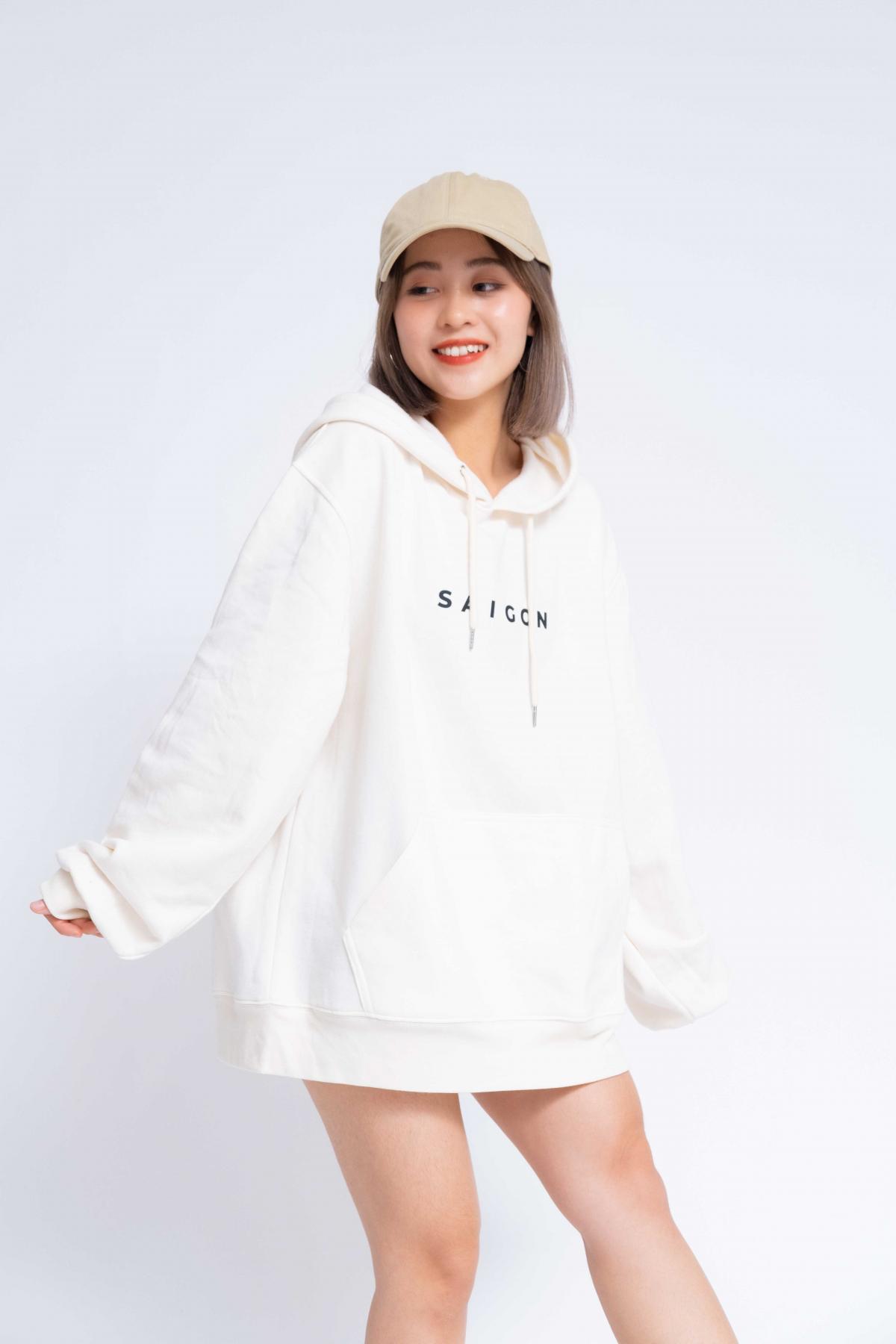 Hoodie Oversized Saigon Letter Of Vietnam #2