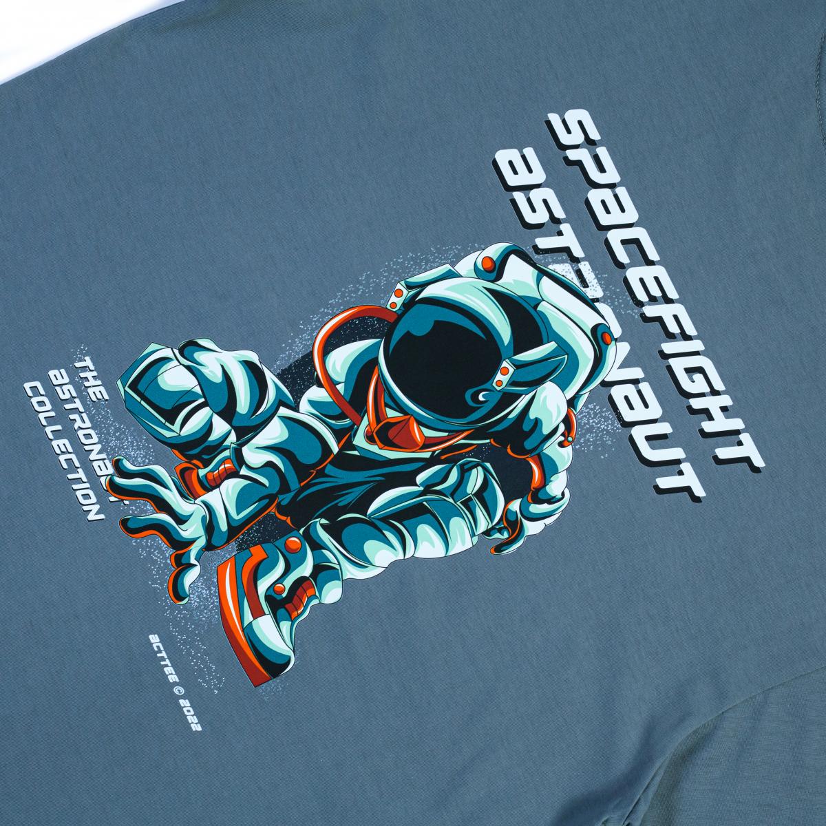 ACTTEE SPACE FIGHT ASTRONAUT OVERSIZED TEE GREY #2