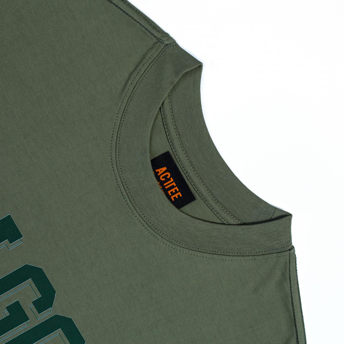 ACTTEE SAIGON DOWNTOWN OVERSIZED TEE MOSS-GREEN #2