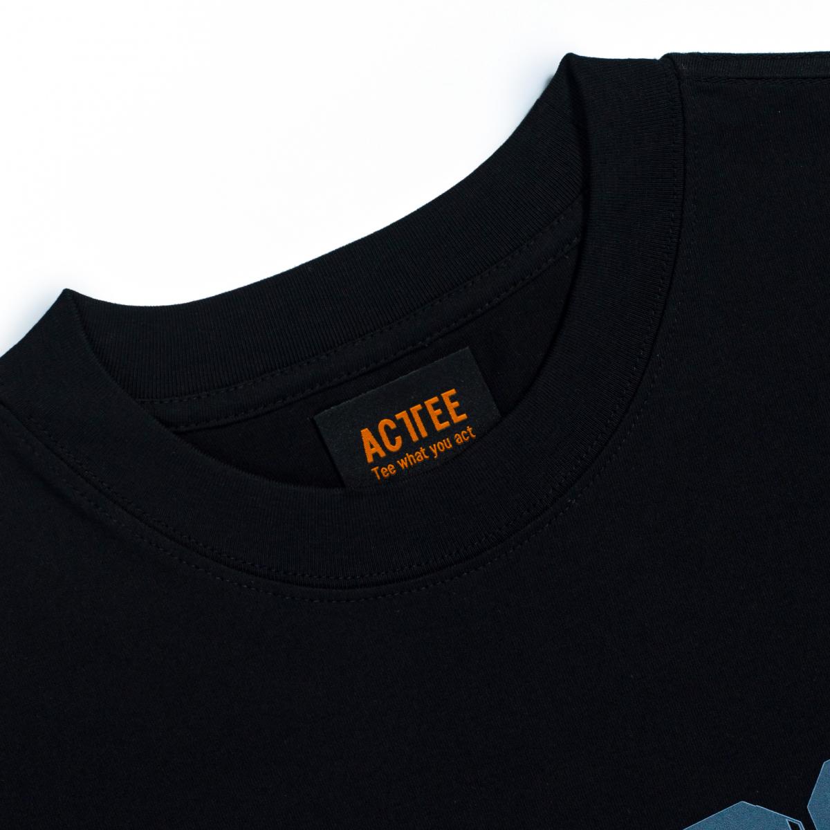 ACTTEE SAIGON DOWNTOWN OVERSIZED TEE BLACK #2