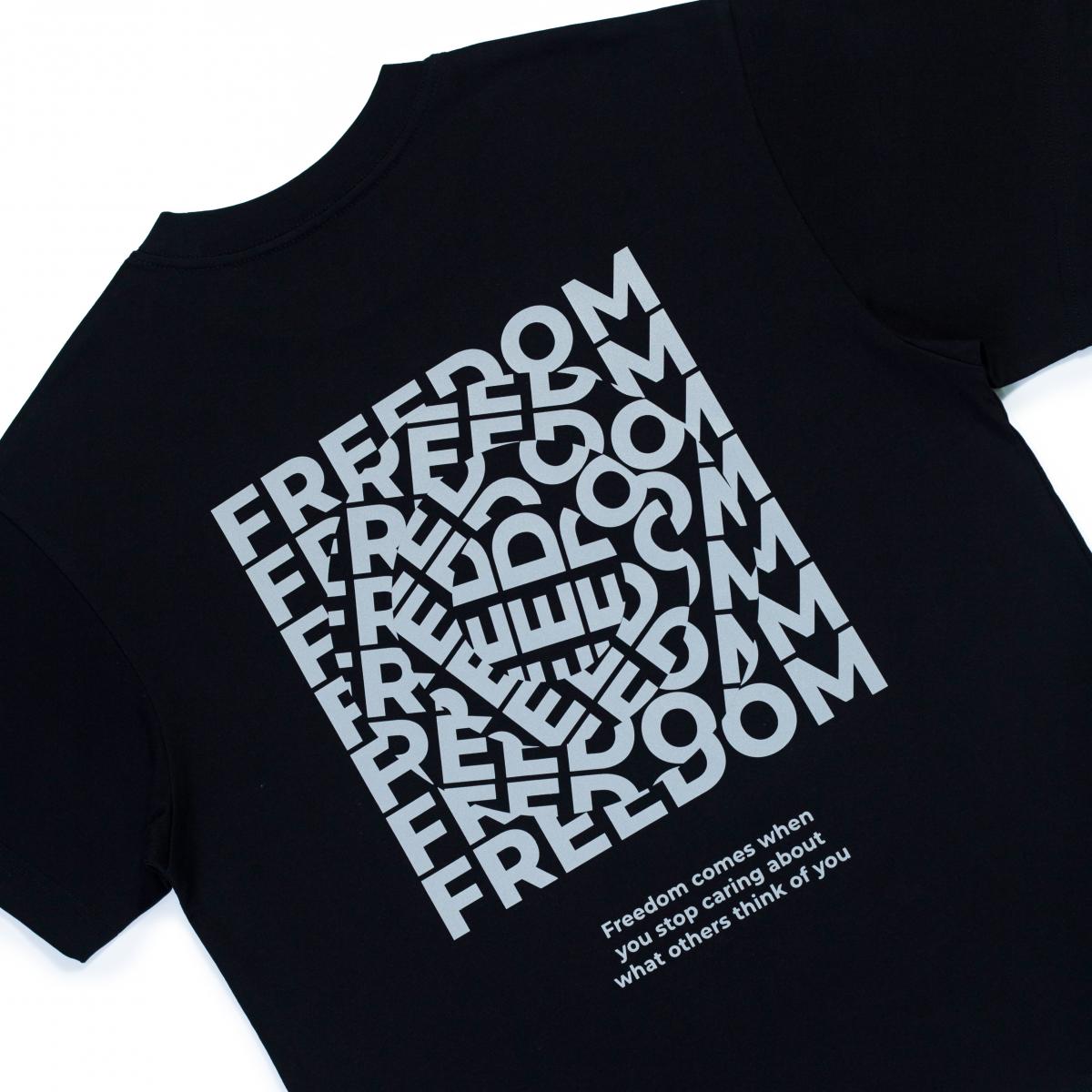 ACTTEE FREEDOM REFLECTIVE OVERSIZED TEE BLACK #2