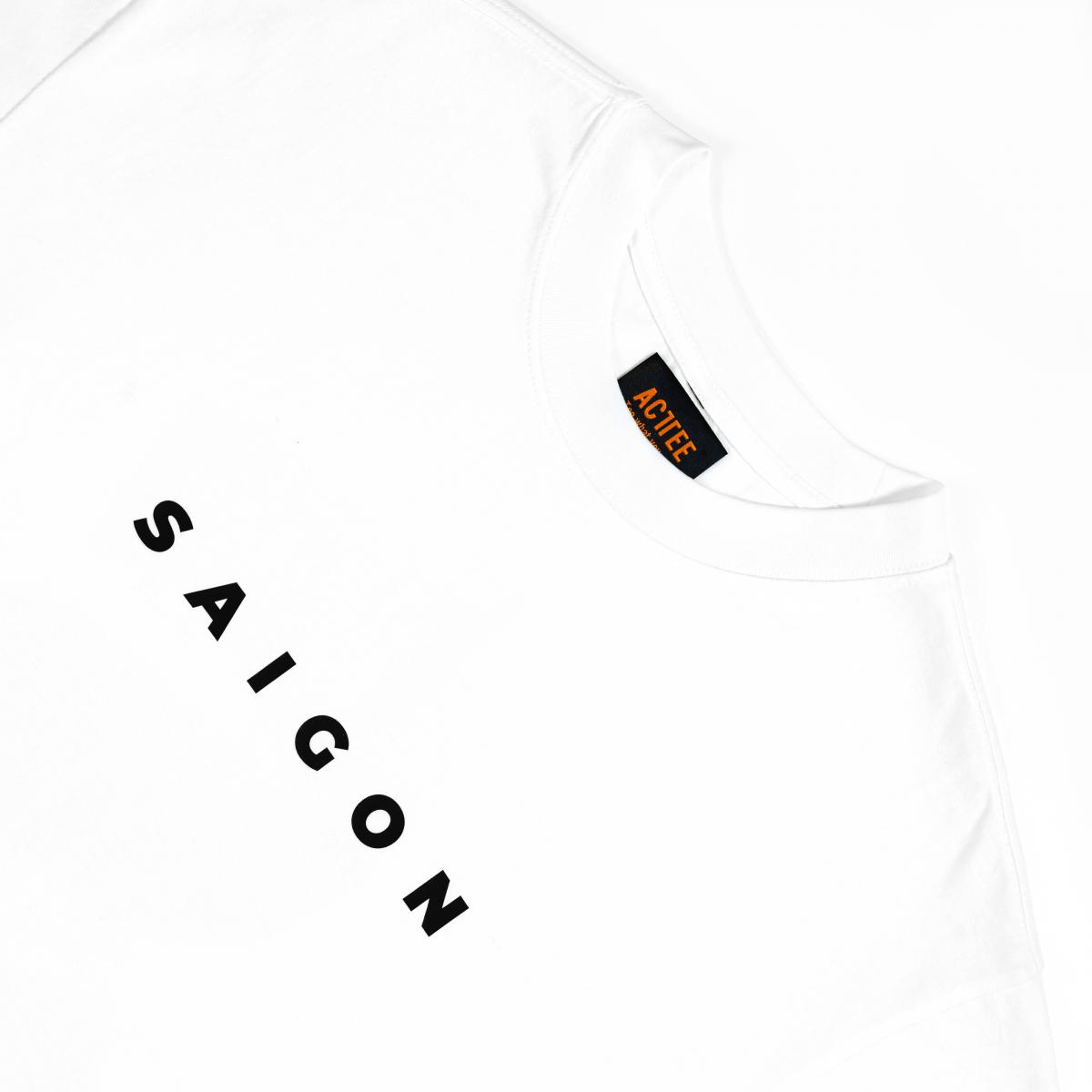 ACTTEE SAIGON LETTER OF VIETNAM OVERSIZED TEE WHITE #6