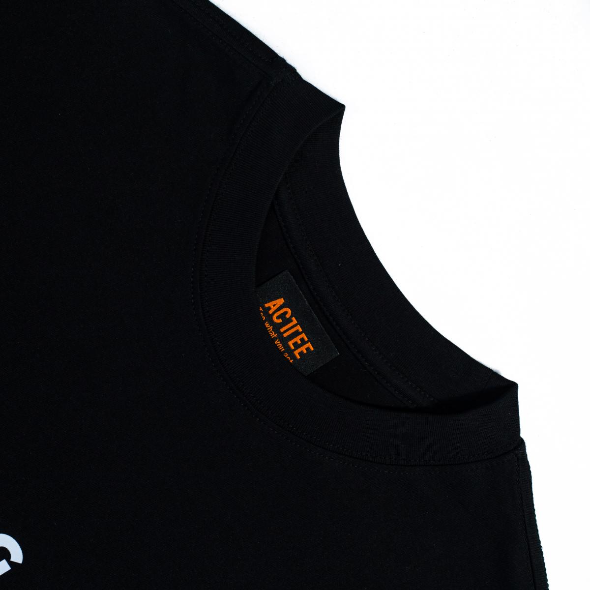 ACTTEE SAIGON LETTER OF VIETNAM OVERSIZED TEE BLACK #4