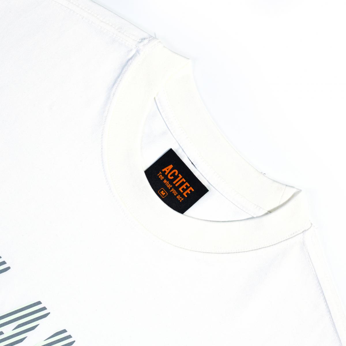 ACTTEE BALANCE OVERSIZED TEE WHITE #2