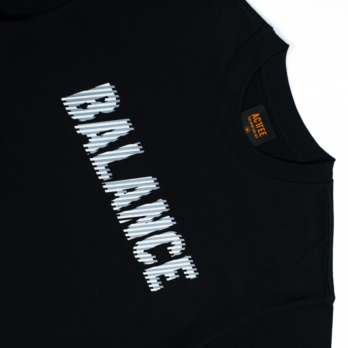 ACTTEE BALANCE OVERSIZED TEE BLACK #1