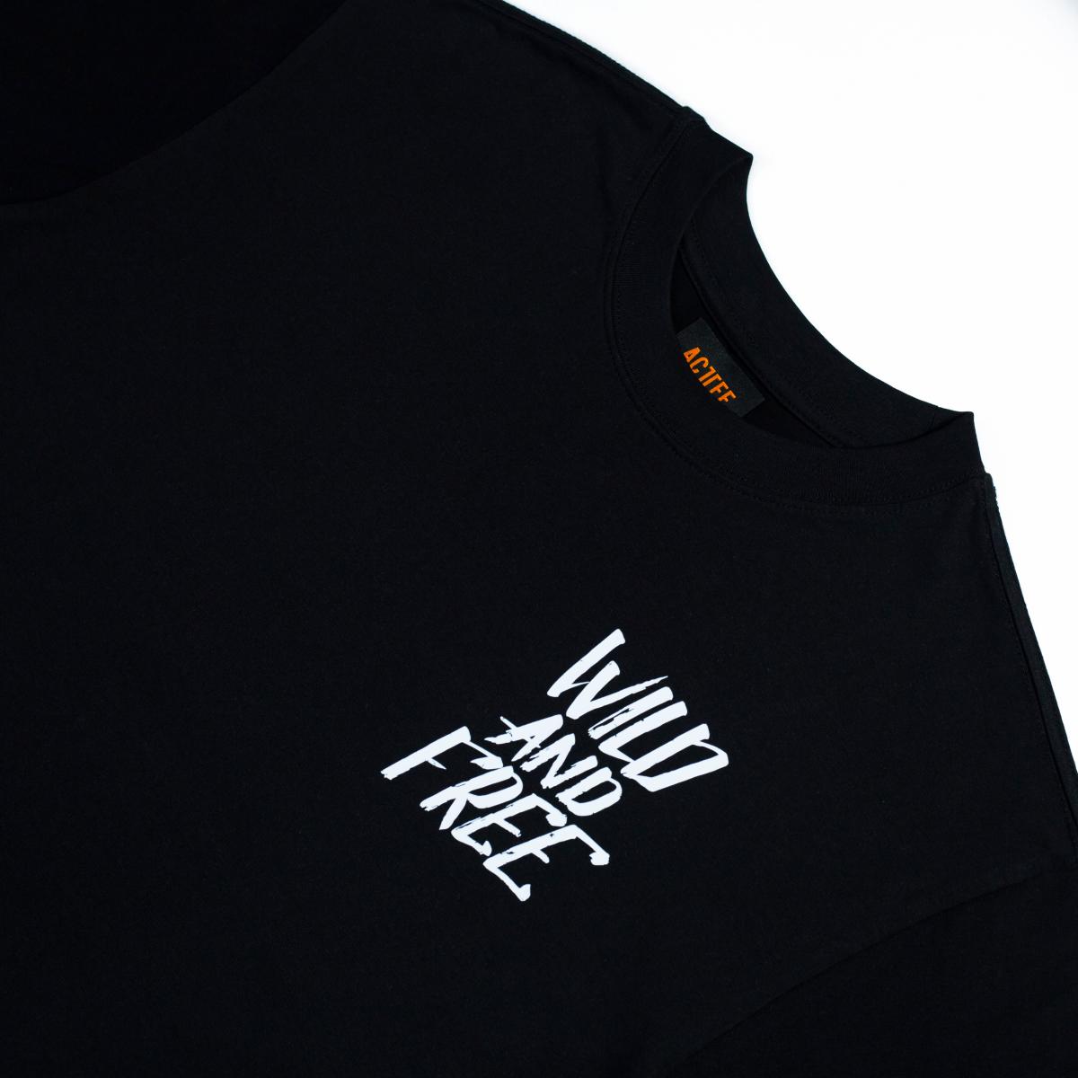 ACTTEE WILD AND FREE OVERSIZED TEE BLACK #2