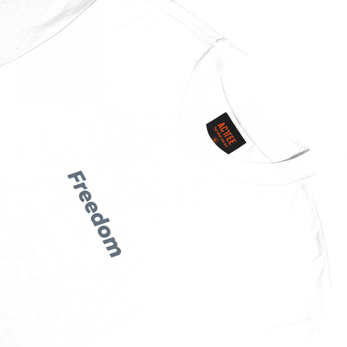 ACTTEE FREEDOM REFLECTIVE OVERSIZED TEE WHITE #3