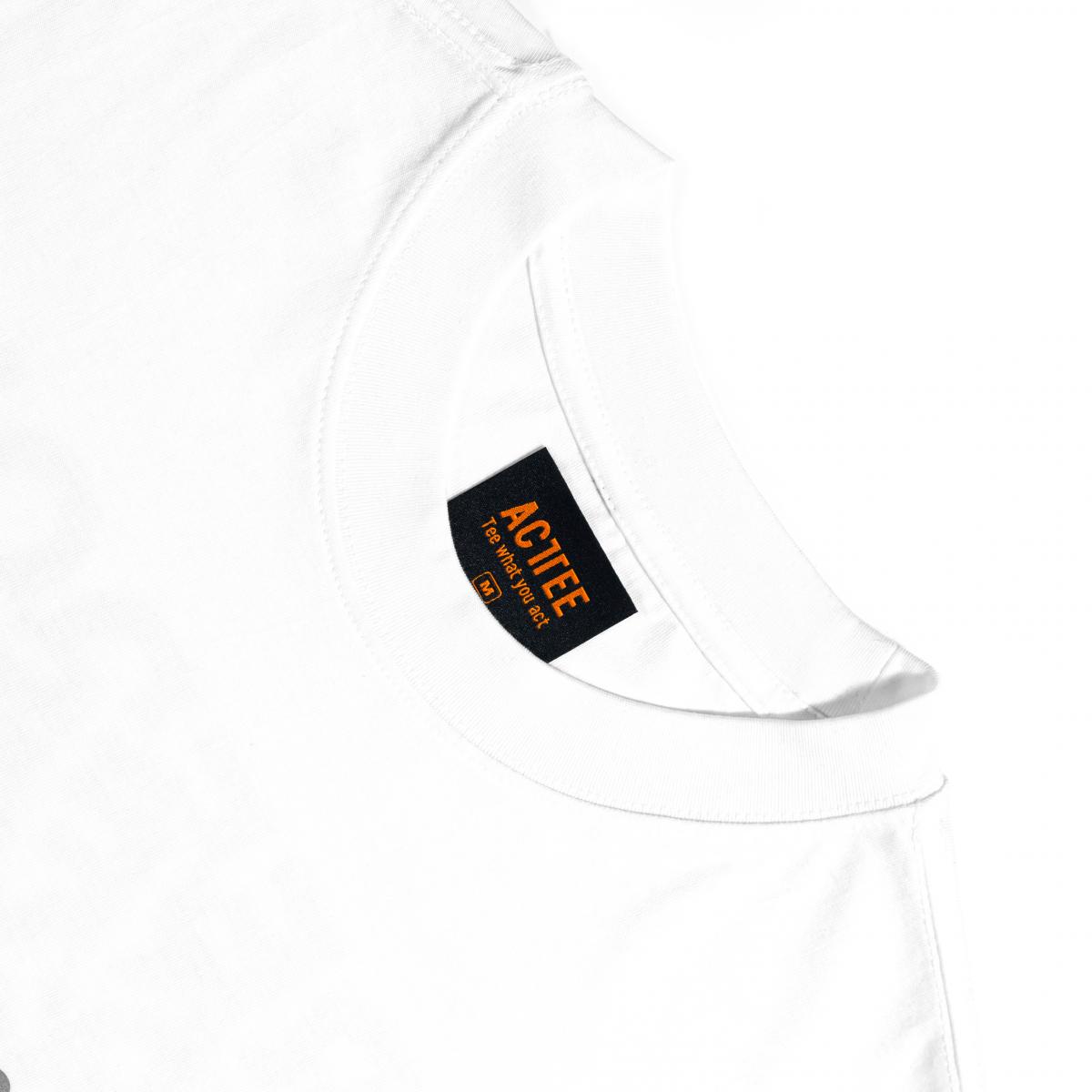 ACTTEE FREEDOM REFLECTIVE OVERSIZED TEE WHITE #4