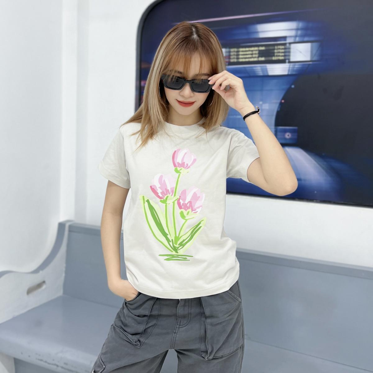 Áo Thun Baby Tee Flower 100% Cotton #0