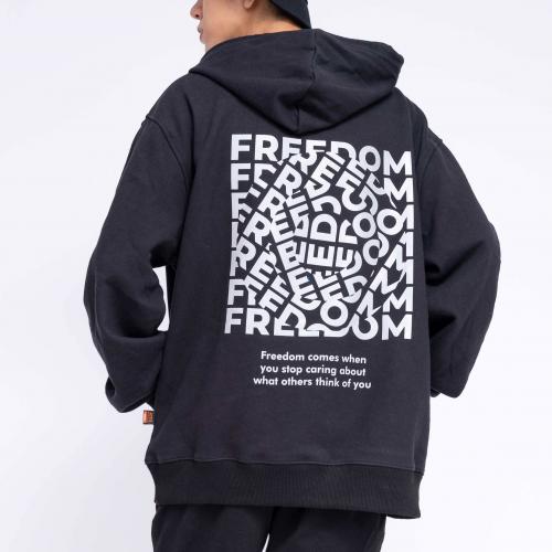 Áo Hoodie Oversized Nam Freedom Reflection