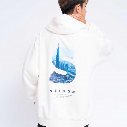 Hoodie Oversized Saigon Letter Of Vietnam