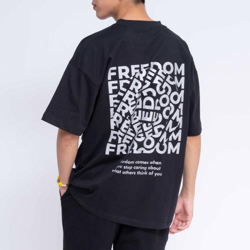 Áo Thun Oversized Nam Freedom Reflection