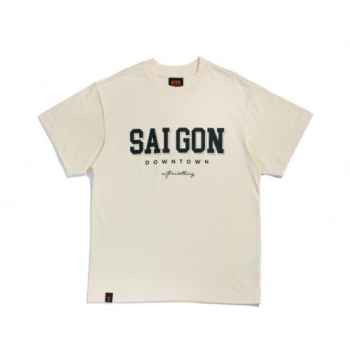 ACTTEE SAIGON DOWNTOWN OVERSIZED TEE CREAM