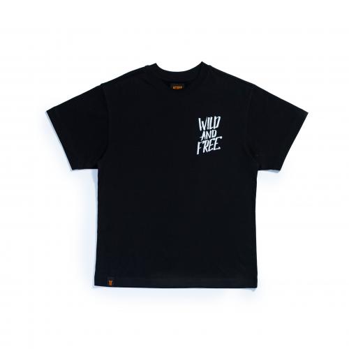 ACTTEE WILD AND FREE OVERSIZED TEE BLACK